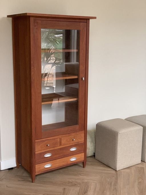 Vintage Vitrine aus Kirschholz