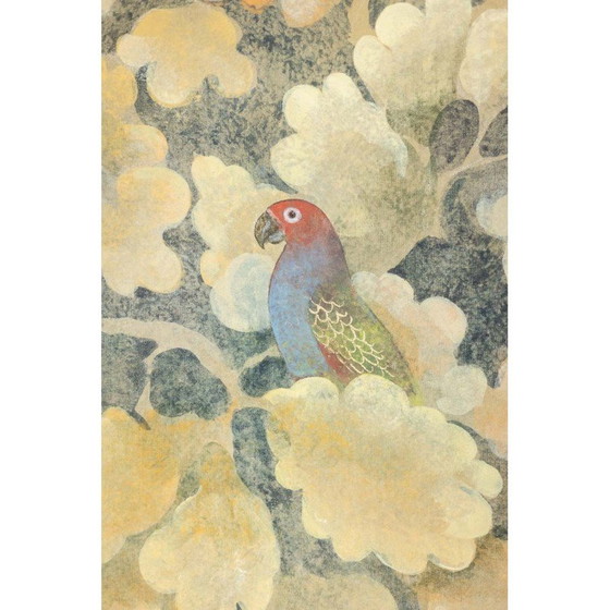 Image 1 of Vintage-Gemälde, das Vögel darstellt