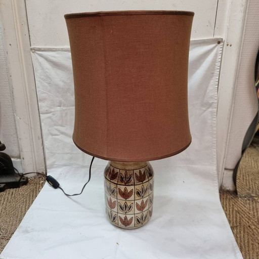 Keramische Lampe Von Jc Mallarmey, 1950