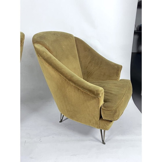 Image 1 of Paar Vintage-Sessel von Isa Bergamo, Italien 1950er Jahre