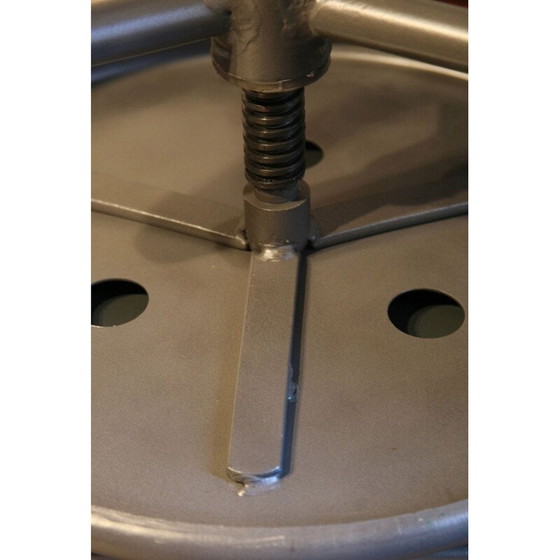 Image 1 of Vintage-Drehhocker aus schwarzem Stahl