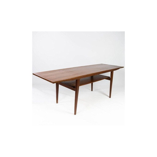 Vintage Teak Couchtisch mit Regal, Dänemark 1960