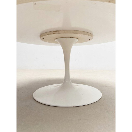 Image 1 of Weißer Couchtisch aus Metall und Holz von Knoll