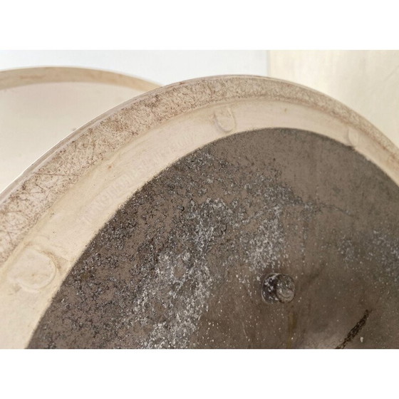 Image 1 of Weißer Couchtisch aus Metall und Holz von Knoll