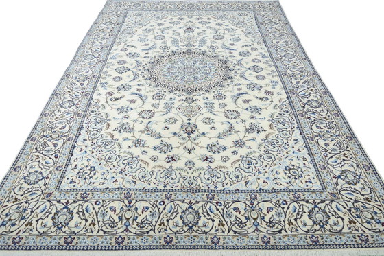 Image 1 of Handgeknüpfter Nain 9 La Mit Seide Und Signatur "Habibian" – 311 X 191 Cm