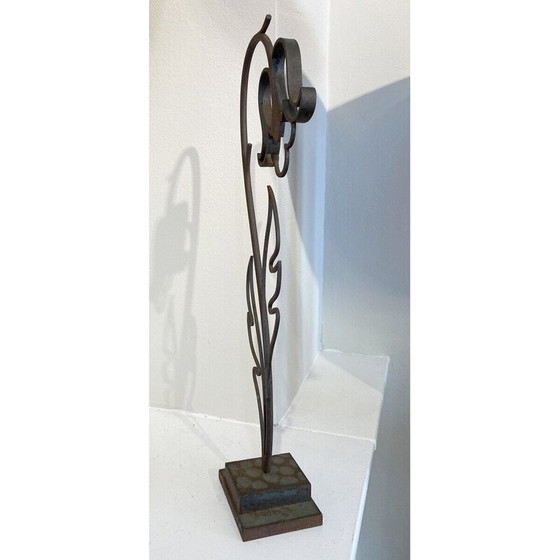 Image 1 of Bronzeskulptur mit Blumen aus der Mitte des Jahrhunderts von Michel Zadounaïsky, Frankreich 1989