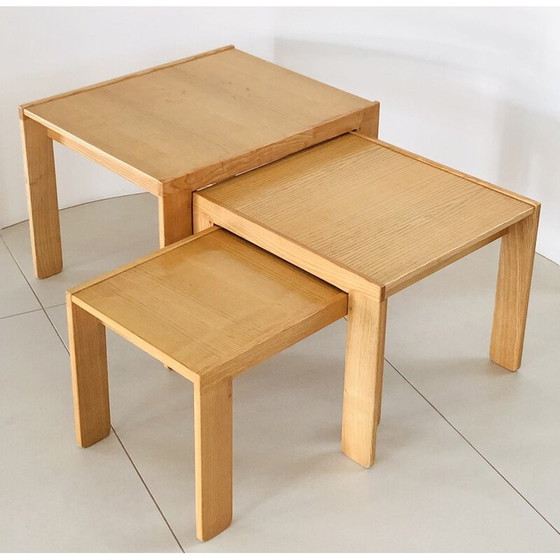 Image 1 of Vintage-Stehtische Modell 777 aus Esche von Afra und Tobia Scarpa für Cassina, Italien 1960