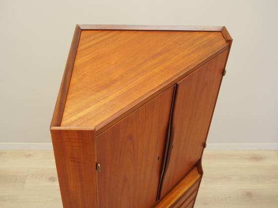 Image 1 of Eckschrank aus Teakholz, dänisches Design, 1970er Jahre, Produktion: Dänemark