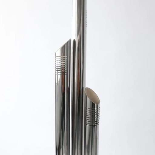 Vintage Stehlampe aus Chrom – vloerlampen, Chrome, Modern (photo 2 of 10)