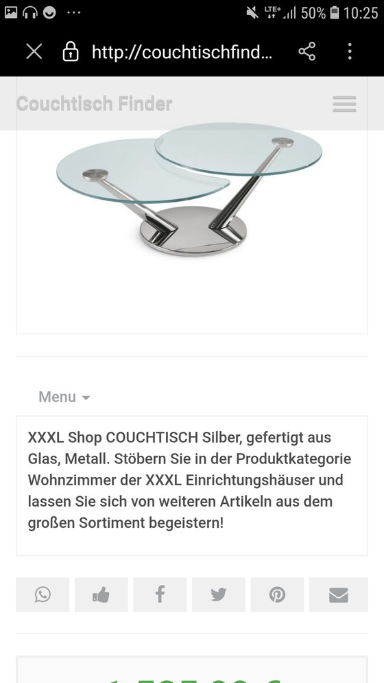 Image 1 of Naos "ABRA" Couchtisch im italienischen Design