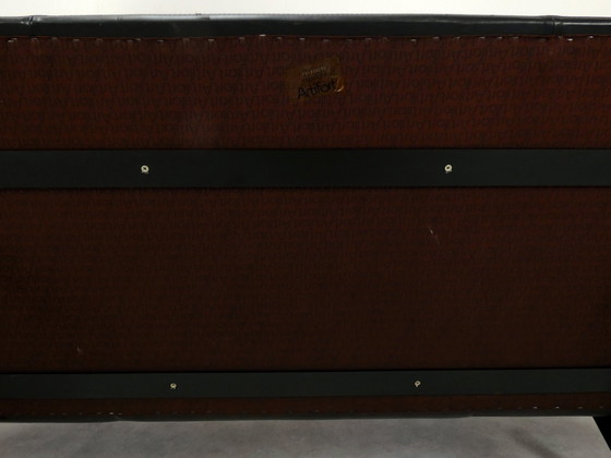 Image 1 of Artifort C683 - 3-Sitzer Sofa von Kho Liang aus schwarzem Leder