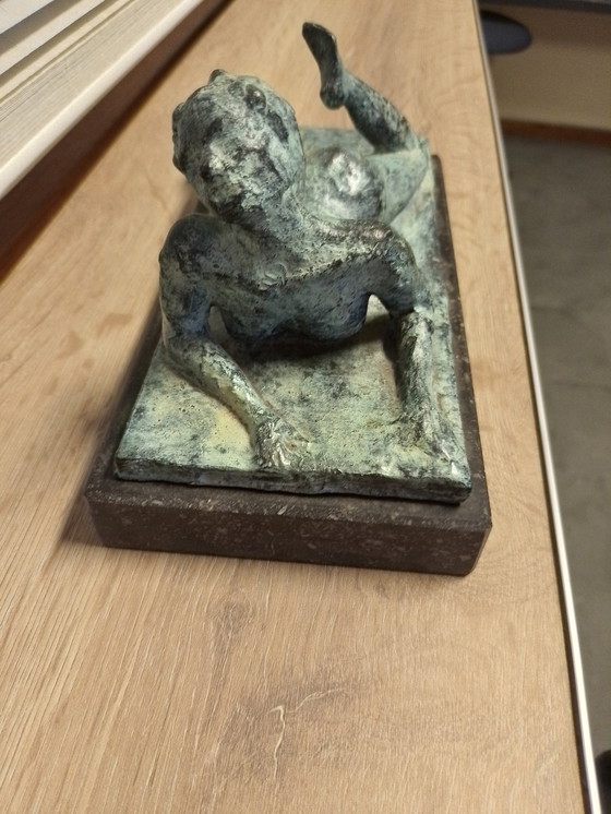 Image 1 of Kupferskulptur Frau nackt Himajuwita Pakun