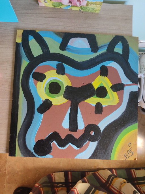 Acryl – kunst, Other, Wood