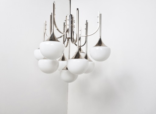 Großer Trompetenleuchter Gaetano Sciolari voor Boulanger