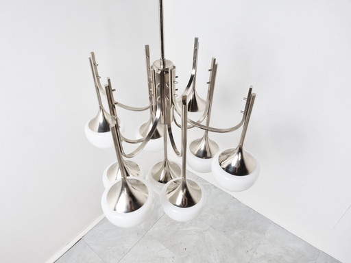 Großer Trompetenleuchter Gaetano Sciolari voor Boulanger