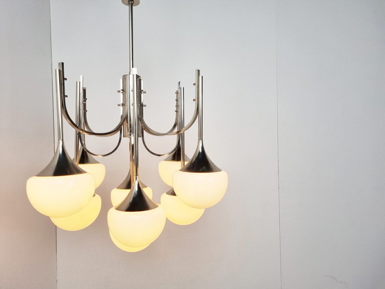 Image 1 of Großer Trompetenleuchter Gaetano Sciolari voor Boulanger