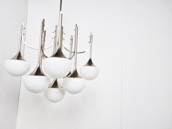 Image 1 of Großer Trompetenleuchter Gaetano Sciolari voor Boulanger