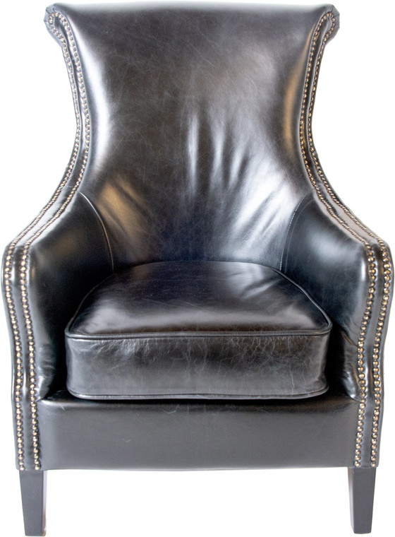 Image 1 of 2 x Vintage Chesterfield Sessel schwarz