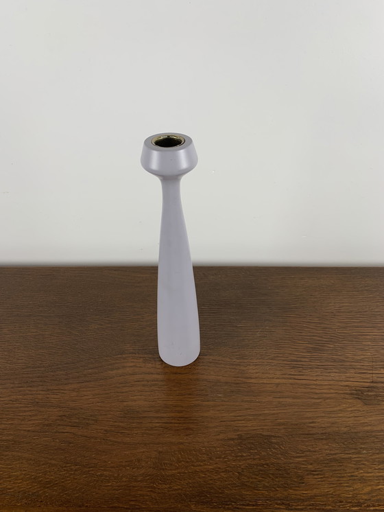 Image 1 of Kerzenständer "Lily" von Anders Norgaard, Dänemark , Hellgrau