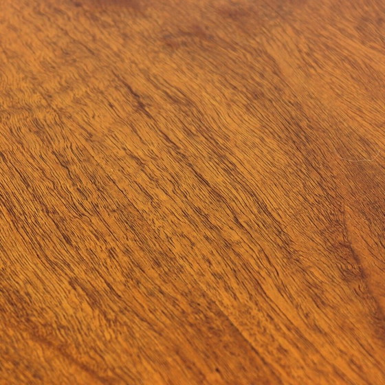 Image 1 of Vintage Couchtisch auf Rädern aus Teakholz, Tschechoslowakei 1970er Jahre