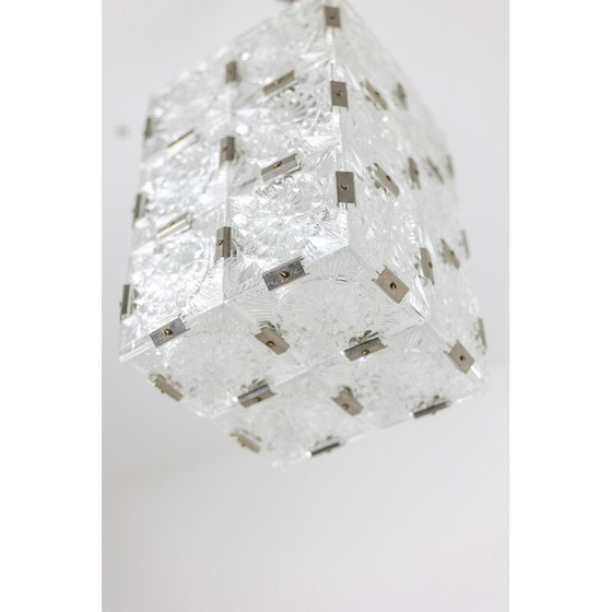 Image 1 of Vintage-Pendelleuchte aus Glas von Kamenicky Senov, 1970er Jahre