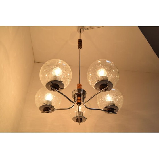 Image 1 of Vintage-Kronleuchter aus Glas, Tschechoslowakei 1960