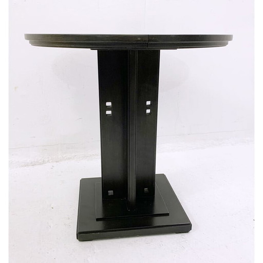 Vintage Holzsockeltisch von Giorgetti, Italien 1980er