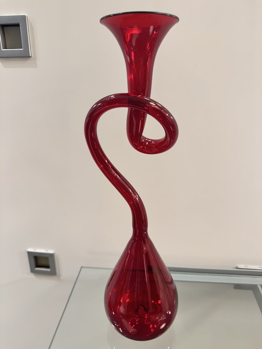 La Murrina Vase (mundgeblasenes Murrano-Glas)