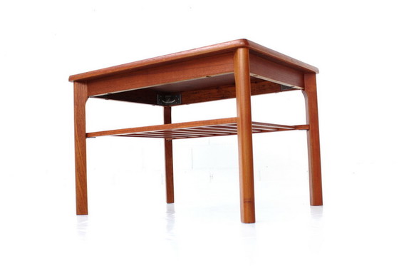 Image 1 of Henning Kjaernulf for Vejle Møbelfabrik coffee table / side table with shelf