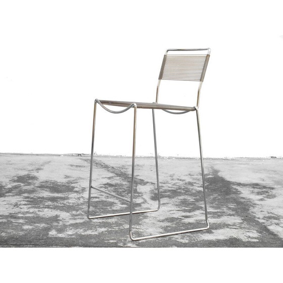 Image 1 of Vintage "Spaghetti" Hocker aus Chromstahl und PVC-Kunststoff von Giandomenico Belotti für Alias, Italien 1970