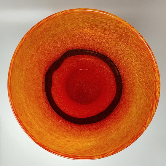 Image 1 of Erstaunliche Vase aus den 1970er Jahren von Ca dei Vetrai aus Murano-Glas. Hergestellt in Italien