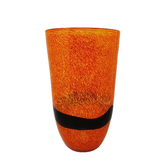 Image 1 of Erstaunliche Vase aus den 1970er Jahren von Ca dei Vetrai aus Murano-Glas. Hergestellt in Italien