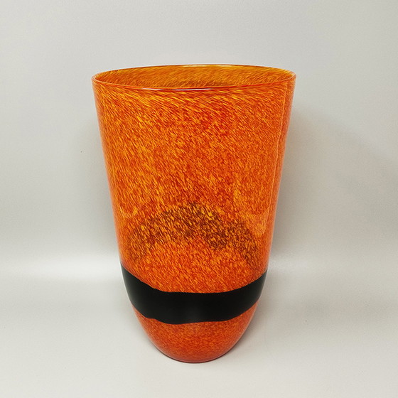 Image 1 of Erstaunliche Vase aus den 1970er Jahren von Ca dei Vetrai aus Murano-Glas. Hergestellt in Italien