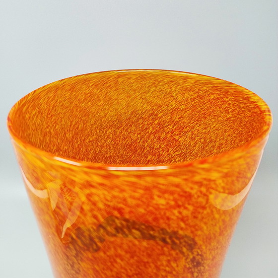 Image 1 of Erstaunliche Vase aus den 1970er Jahren von Ca dei Vetrai aus Murano-Glas. Hergestellt in Italien