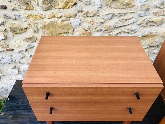 Image 1 of Mid-Century, Vintage Nachttische, 2er-Set, 1960er