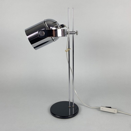 Verstellbare verchromte Tischlampe von Stanislav Indra, Tschechoslowakei 1970