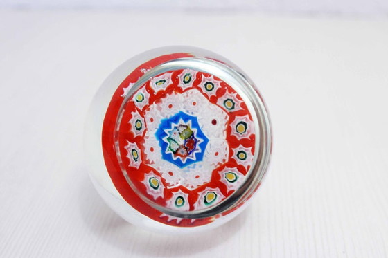 Image 1 of Sulfid-Briefbeschwerer aus Muranoglas "Mille Fiori"