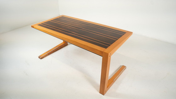 Image 1 of Mid-Century Schreibtisch und passender Stuhl von Massimo Scolari für Giorgetti, Italien, 1990er Jahre