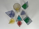 8x alte geometrische Formen
