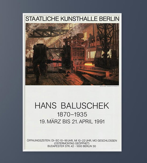 Baluschek, Hans Original Ausstellungsplakat poster