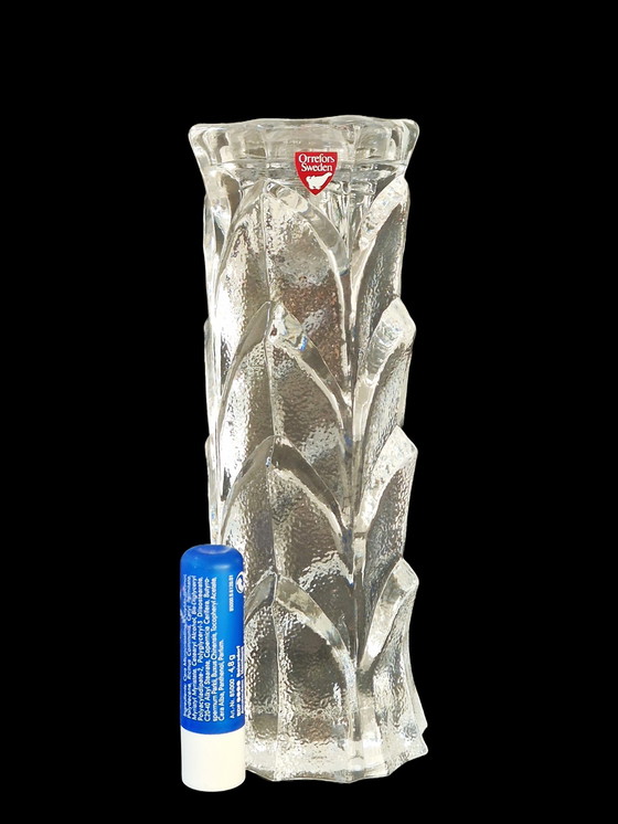 Image 1 of Orrefors - Massiver Kerzenleuchter "Capella" von Lars Hellsten - 1702 Gramm