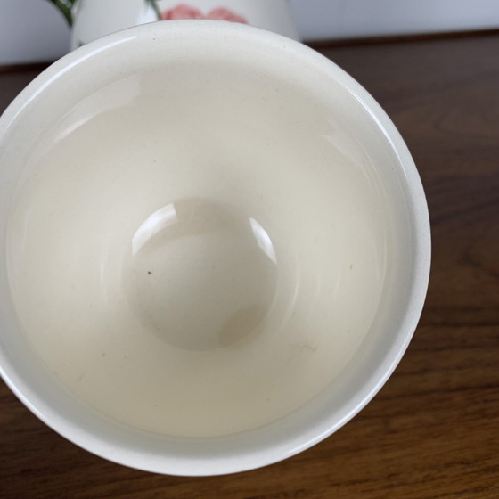 Image 1 of Set aus 6 Kaffee-/Teetassen + Untertassen und 1 Teekanne/Kaffeemaschine Villeroy & Boch, Wildrose Modell 1970