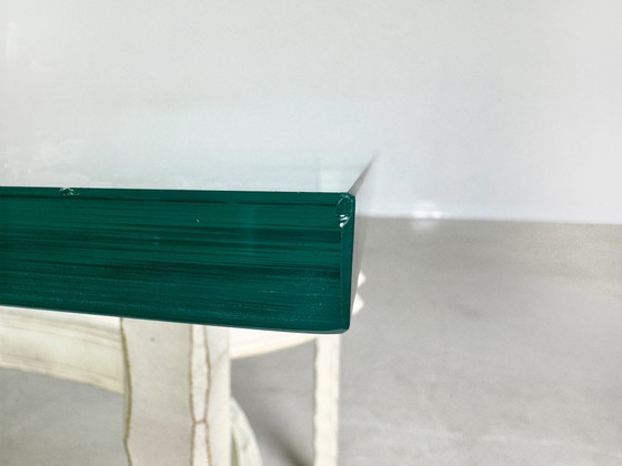 Image 1 of Vintage Schmiedeeisen Design Couchtisch Glas Gusseisen Unikat