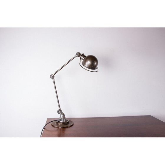 Image 1 of Schreibtischlampe aus Metall von Jean-Louis Domecq für Jieldé, Frankreich 1950