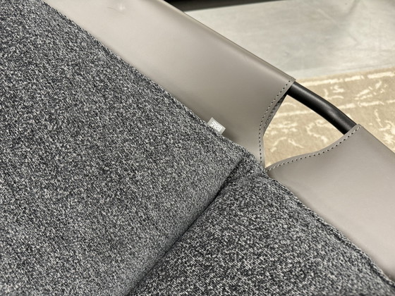 Image 1 of Neuer Rolf Benz Jacky Sessel mit Ottomane Stoff Leder