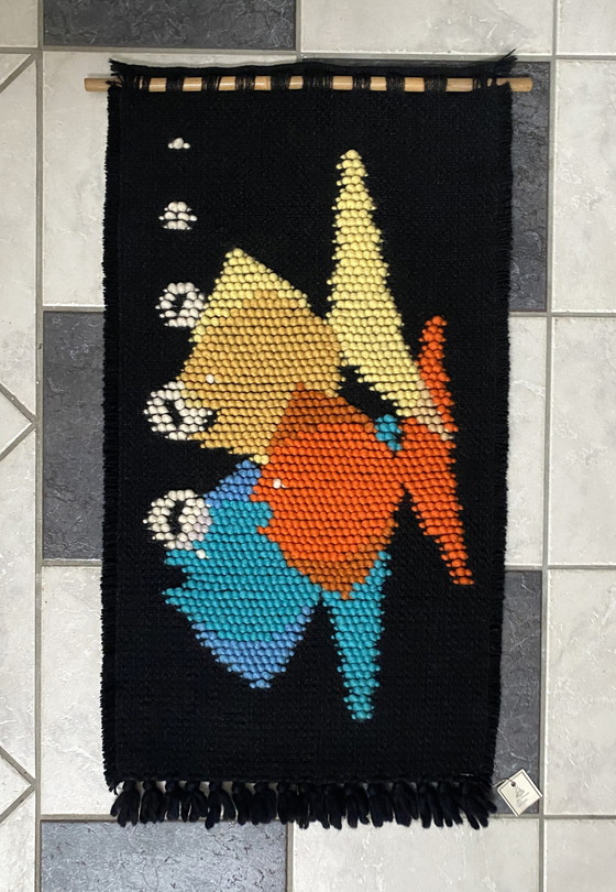 Image 1 of Wandteppich mit Fischdekor 1960 Old Store Stock