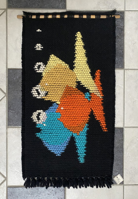 Image 1 of Wandteppich mit Fischdekor 1960 Old Store Stock