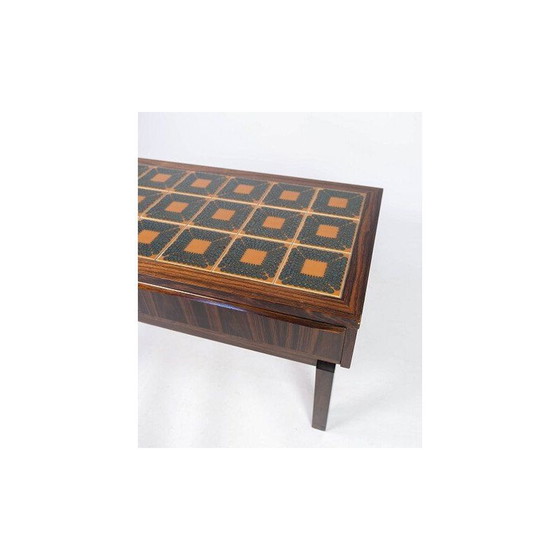 Image 1 of Vintage Kommode aus Palisanderholz und Fliesen Dänemark 1960er Jahre