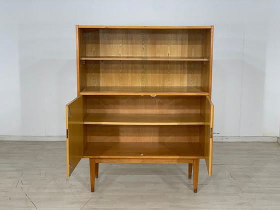 Image 1 of Mid century hellerau highboard schrank vitrine serie 602