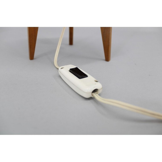Image 1 of Vintage Tischlampe mit Holzfuß für Uluv, Tschechoslowakei 1960